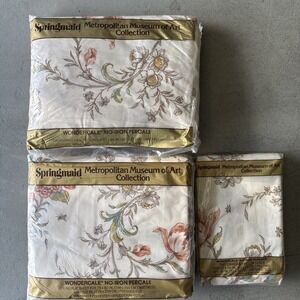 Springmaid Cal King Sheet/pillowcase Set Metropolitan Museum of Art Newburyport